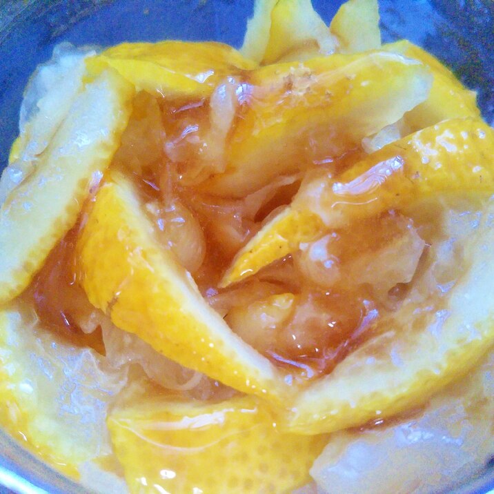 柚子のメープルシロップ漬け
